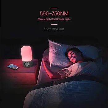 Youpin Sleepace Muzica Lampă de Noptieră Lumină LED-uri Portabile Bluetooth Speaker APLICAȚIE fără Fir de Control de Sincronizare Dormitor Birou Lumina de Noapte