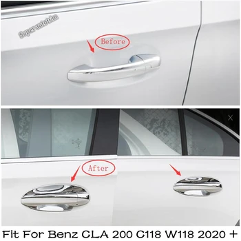 Lapetus Usa Afara, Trage de Clanță Mână-clasping Capac Castron Trim Fit Pentru Mercedes-Benz CLA 200 C118 W118 2020 2021 Kit Exterior