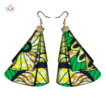 Care sosesc din Africa Ankara Moda Cercei Handmade Femei Cercei Boemia Moda Bijuterii 2020 Geometrice Stud Cercei WYB489