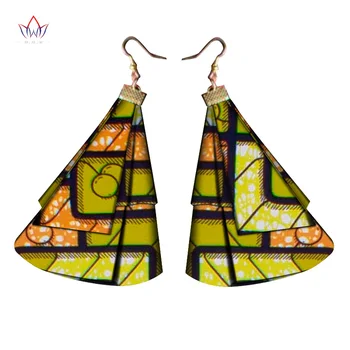 Care sosesc din Africa Ankara Moda Cercei Handmade Femei Cercei Boemia Moda Bijuterii 2020 Geometrice Stud Cercei WYB489