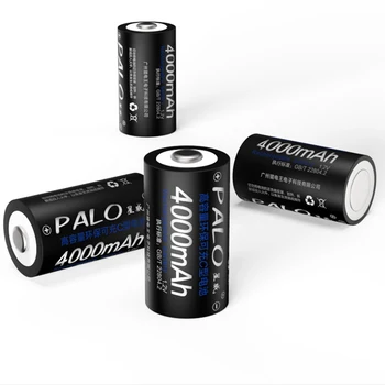 PALO Original 6 Buc Baterii C Dimensiune Baterie Ni-MH bateria de 4000mAh Acumulatori Pentru Camera frigider aragaz