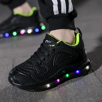 Moda Copii Condus Pantofi Fete Baieti Luminat Adidași Pantofi Stralucitoare pentru Copil Pernă de Aer Adidași Confortabil Copil Luminos Unic