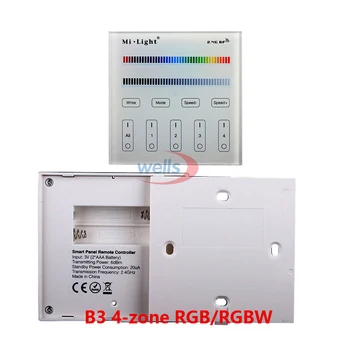 B1/B2/B3/B4 2.4 G 4-Zona de Smart LED Panou Tactil Telecomanda Dimmer pentru led-uri de Luminozitate RGB/RGBW/TVC/RGB+CCT benzi cu led-uri lumina