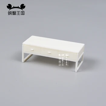 5pcs 1:25 Stil Chinezesc de Plastic Ceai Masă, Mobilier casă de Păpuși în Miniatură Papusa Accesorii