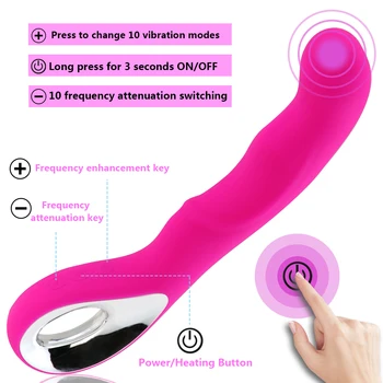 S/L Dimensiune punct G Șoc Vagin Vibrator Vibrator AV Rod Baghetă Magică USB Reîncărcabilă Femeie Masturbari Erotic Jucarii Sexuale pentru Femei