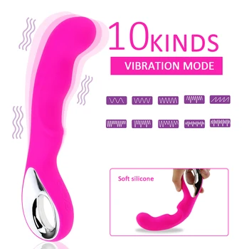 S/L Dimensiune punct G Șoc Vagin Vibrator Vibrator AV Rod Baghetă Magică USB Reîncărcabilă Femeie Masturbari Erotic Jucarii Sexuale pentru Femei