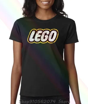 Femei T-shirt Logo-ul Lego Antichizzato Mattoncini Giochi Anni 80 Mattel Duplo