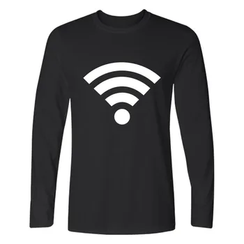 Moda WiFi Gratuit funny t-shirt femei barbati tricou casual tricou maneca lunga pierde t-shirt tricou topuri plus dimensiune XXS-XXXXL