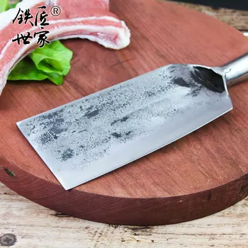 Cutit de tocare din oțel inoxidabil manual forjat multi-funcțional în aer liber cutit cleaver tocare cutitul la os carnea de pește cuțit нож