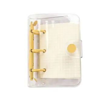 3 Mini-Gaura Transparent, Libere De Frunze Liant Notebook Miez Interior Notă Copertă De Carte Jurnalul Planner De Birou Rechizite