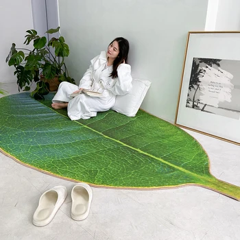 Creative Usa Mat Non-alunecare de Frunze de Forma Dormitor, Living cu Canapea Decor Simplu Stil de Moda de Intrare Geometrice Covor