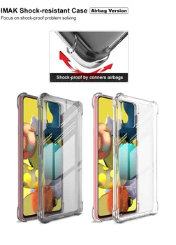 Caz pentru Samsung Galaxy A51 5G IMAK la Șocuri Conners Airbag-uri TPU Moale Înapoi Caz Acoperire pentru Samsung A51 5G Carcasa