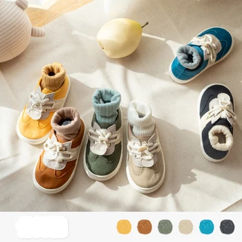 Primavara Toamna pentru Copii Panza Pantofi coreea Bomboane de Culoare Talpa Moale Aluneca Pe Copii Adidași de Moda Băieți Fete Casual Non-alunecare Pantofi
