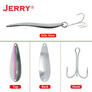Jerry Comă Lingura de Metal de Pescuit Nada Kit 7g Multicolor Spinner Greu Momeli Pentru crap Stiuca Bas de Pescuit Aborda
