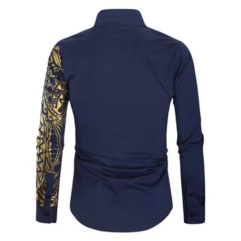 De Vânzare la cald 2020 Nouă Bărbați cu mâneci Lungi Tricou Masculin Totem Pentru Imprimare Tricou Tricou Casual pentru Barbati
