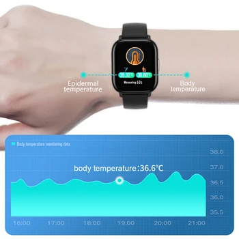 Bluetooth Ceasuri Fitness Tracker Temperatura Corpului Rata De Inima Entspannen Metronom Sport Bratara Smartwatch R66