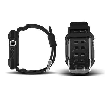 Cele mai noi Pentru Apple Watch 38mm 42mm Viața TPU Impermeabil de Cauciuc Sport Band Pentru Apple Watch Serie 4/3/2/1 Curea Cu Caz de Protecție