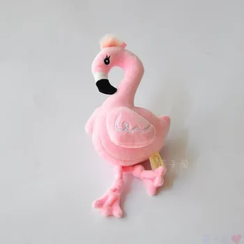 12CM Flamingo Breloc Umplute Jucărie de Pluș,Cheie Lanț Animal Pasăre Pandantiv Drăguț Roz Geanta Stea Decoratiuni