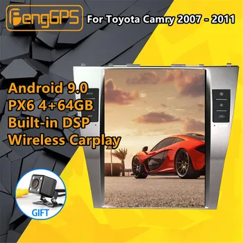 Pentru Toyota Camry 2007-2011 Auto Multimedia Player Android px6 tesla stil Ecran Audio Stereo radio autoradio GPS Navi unitatea de Cap