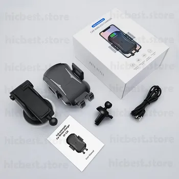 10W Masina Wireless Inducție Încărcător pentru iPhone Samsung Auto de Încărcare fără Fir Încărcător Auto pentru iPhone 8 X XR XS Samsung S8 S9 S10
