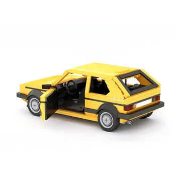 DIY Cărămizi Volkswagened Golfe Mk1 Model de Masina de Curse MOC Blocuri Lume Faimosul Brand de Mașini de Jucărie Copil Învățământ Creativ Cadou