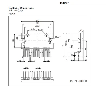 2 BUC-10 BUC Nou original LV8727 pas cu pas driver chip 50V 4.5 128 subdiviziune LV8727-E
