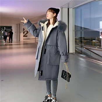 În 2020, pe termen mediu și lung, plus-size de sex feminin uniforma de iarna bumbac căptușit haine versiunea coreeană a pierde student bumbac căptușit jacke