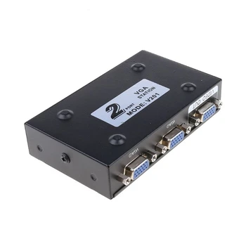 2 Porturi de Comutare Splitter 2 Moduri Video VGA Switch Adaptor Converter Box pentru PC Monitor Accesorii
