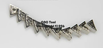 10BUC TNMG160404/TNMG160408 HA de Aluminiu carbură de a introduce CNC strung tool, potrivit pentru prelucrare aluminiu, se introduce MTJNR/WTJNR