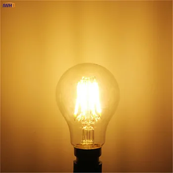 IWHD A19 Industriale Decor Lampara Epocă Lampa E27 220V Fiolă LED Edison Becul Retro Lampă Bec Ampul Bombilla Gloeilamp