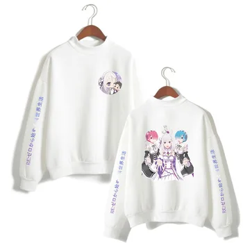 Anime Re Zero Supradimensionate Hanorace Barbati Maneca Lunga Fleece Guler Tricou Casual Pulover Jacheta Cu Gluga Hip Hop Streetwear