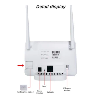 TIANJIE Deblocat 3G 4G CAT4 LTE Modem WiFi CPE Router Acasă Hotspot Dual Antena Port LAN RJ45 Wireless Cu Slot pentru Card Sim