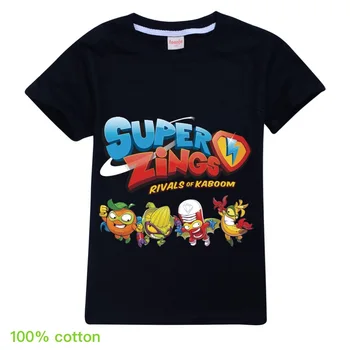 Copii Haine tricouri cu Desene animate Drăguț Super Zings Serie de Imprimare Topuri Tees pentru Copii Baieti Fete Maneci Scurte T-Shirt Toddler Costum