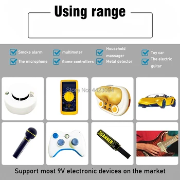 USB Baterie Reîncărcabilă litiu 9V 500mAh pentru Multimetru Microfon cu Control de la Distanță aparatul de masaj ktv utilizarea usb baterie 9v