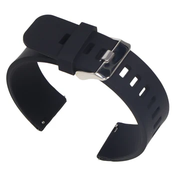 Cauciuc Watchband 18mm 20mm 22mm Eliberare Rapidă Înlocuire Brățară Bărbați Sport Negru Curea de Ceas Silicon Benzi