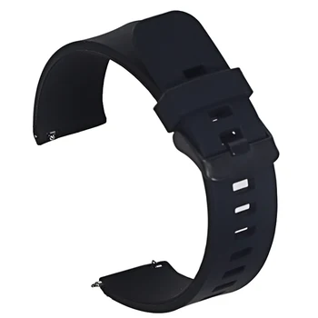 Cauciuc Watchband 18mm 20mm 22mm Eliberare Rapidă Înlocuire Brățară Bărbați Sport Negru Curea de Ceas Silicon Benzi