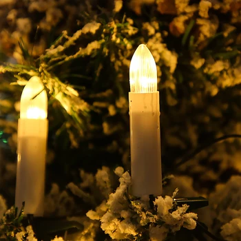 Nouă Ani a CONDUS Lumânări fără flacără la Distanță Lumânări Conice Led-uri de Lumină Ceai pentru Acasa, Petrecere de Crăciun, Decorațiuni pentru Bradul de Lampa