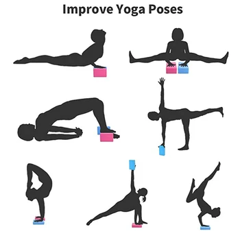 Densitate mare EVA Yoga Colorate Spuma Pilates Caramida Exercițiu de Fitness se Întinde de Instruire în domeniul Sănătății Pentru Sport Modelarea Corpului