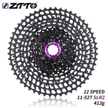 ZTTO 12 Viteza Caseta 11-52T SLR 2 12s MTB 12Speed UltraLight K7 12V 413g CNC Pinioane Biciclete de Munte Biciclete Piese pentru HG Hub