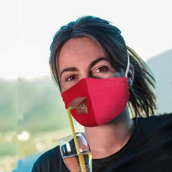 Bumbac Negru de Gura Masca de Fata cu 2 Filtru de Carbon activ Windproof Gura-mufla pentru Barbati Femei Moda Negru De Paie masca