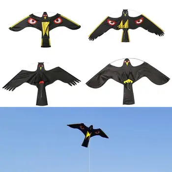 Emulare Pasăre Neagră Respingător De Zbor Hawk Zmeu Sperietoare Decor Sperietoare Conduce Pasăre Zmeu Grădină Provizii De Control Al Dăunătorilor
