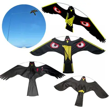 Emulare Pasăre Neagră Respingător De Zbor Hawk Zmeu Sperietoare Decor Sperietoare Conduce Pasăre Zmeu Grădină Provizii De Control Al Dăunătorilor