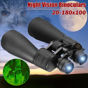 Profesionale Binoculară Reglabil V20-180x100 Zoom Binoclu Lumina Viziune de Noapte în aer liber, Telescop, Binoclu de Mare Putere