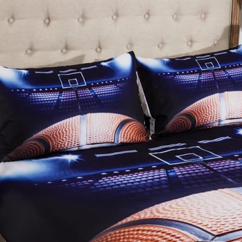 Seturi de lenjerie de pat 2/3pcs 3D Carpetă Acopere Foaie de Pat fete de Perna Dimensiuni UE/NC/US Regina King Flacără de Baseball Picătură de Transport maritim de Baschet