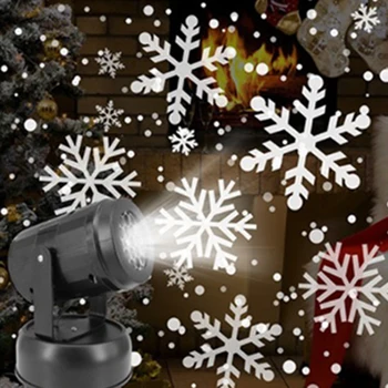 ZUCZUG Fulg de nea Crăciun Lumina Laser Ninsoare Proiector Mișcare Zăpadă Grădină Laser Proiector Lampa Pentru Petrecere de Anul Nou decor