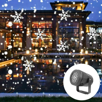 ZUCZUG Fulg de nea Crăciun Lumina Laser Ninsoare Proiector Mișcare Zăpadă Grădină Laser Proiector Lampa Pentru Petrecere de Anul Nou decor