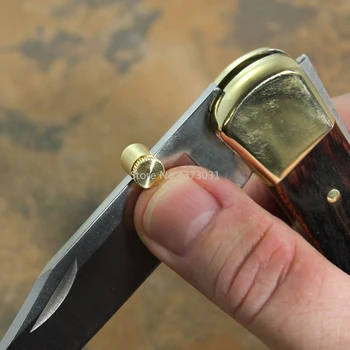 6 Seturi din Otel Inoxidabil CNC Împinge cuțitul Butonul Pentru 110 Pliere Cuțit de Buzunar Degetul mare Stud+Cheie Allen