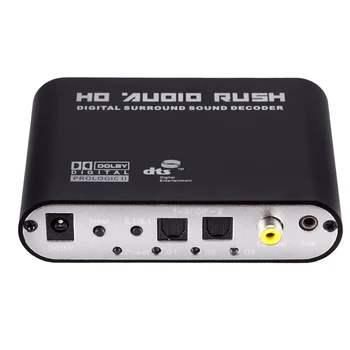 5.1 CH o Decodor SPDIF Coaxial RCA DTS Digital AC3-5.1 Amplificator Analog Converter Pentru PS3,DVD Player,