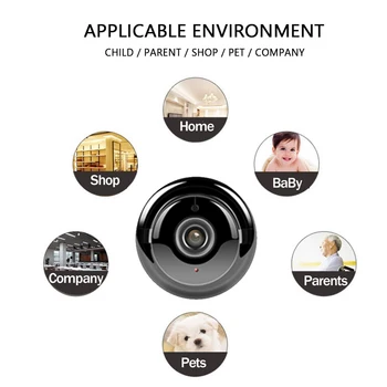 1080P Camera WIFI Wireless Mini Camera wireless de Acasă de Securitate HD Două Modul de Viziune de Noapte Video Home Security Camera WIFI