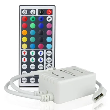 44 Taste IR Control de la Distanță Controler RGB 5050 LED Bandă 12V Estompat 5pcs/lot